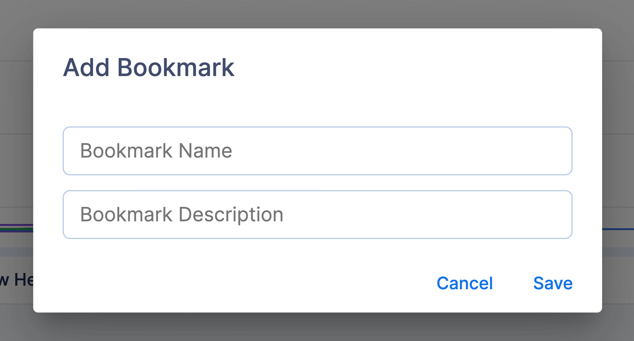 bookmarks create modal